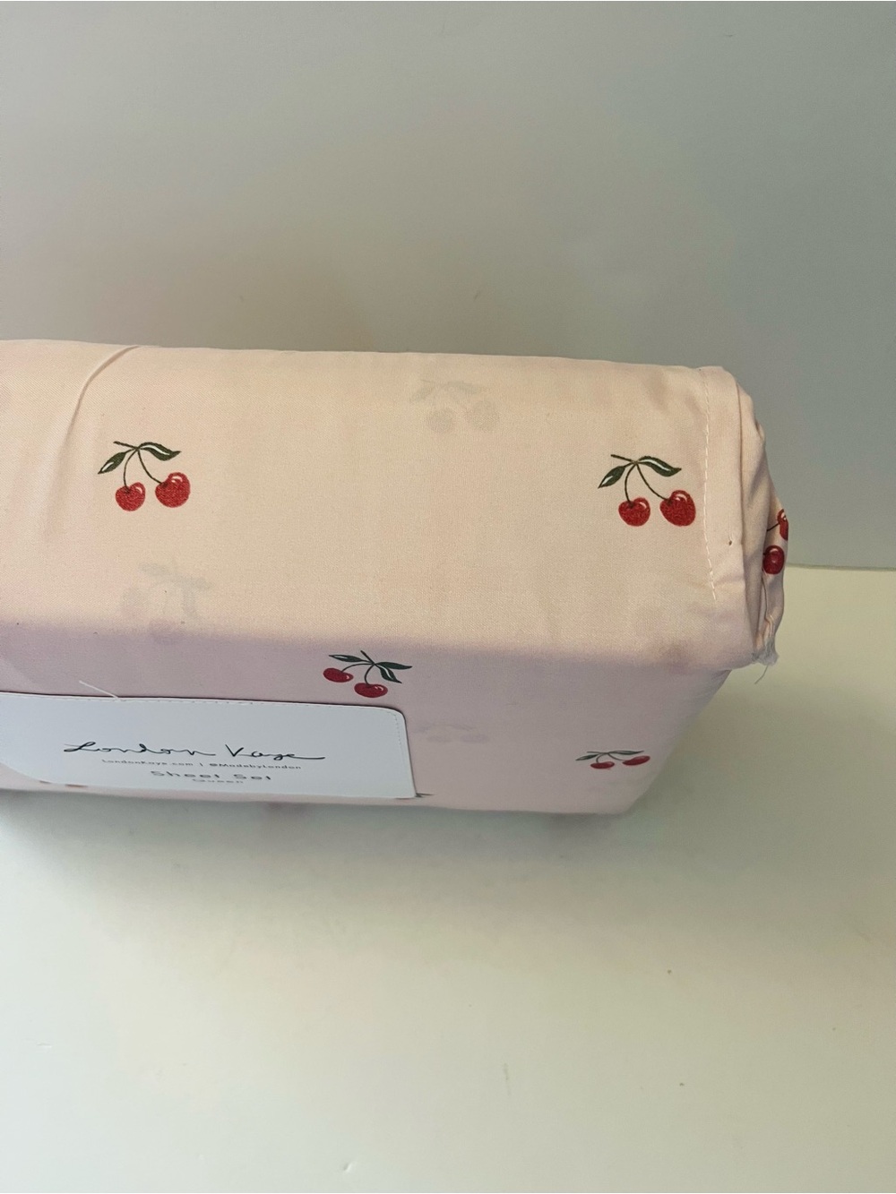 Stay Spooky & London Kaye Lot of 2 Queen Sheet Sets Embroidered Ghosts Cherries - Picture 14 of 16